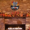 Whaline Fall Thanksgiving Welcome Sign Farmhouse Wooden Hanging Sign with