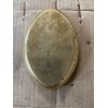 Lamp OVAL SOLID BRASS LAMP STAMPED BACKPLATE 6”LONG X 4