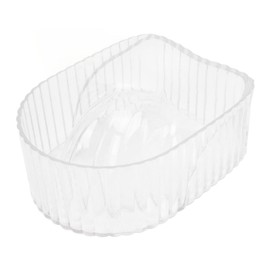 Cuenco para Remojo de Uñas, Cuencos para Manos de Manicura Tazón para Remojo de Manos Acrílico Suavizar la Piel Muerta Limpiar la Bandeja de Remojo de Uñas para Salón de Belleza (Transparente)