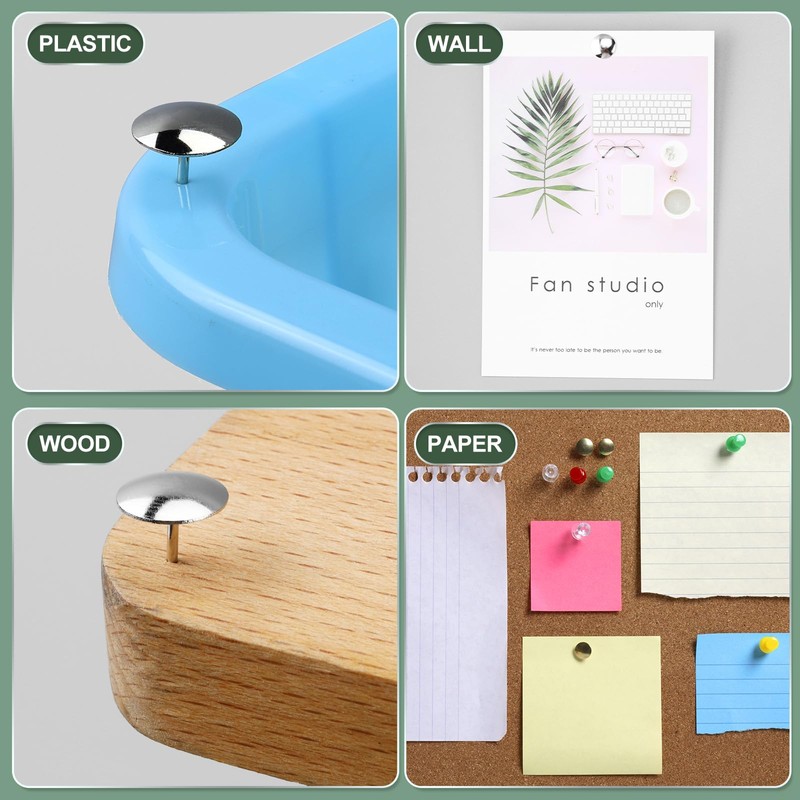 M&G 200 pcs Thumb Tacks, Push Pins Thumbtacks Strong Pushpins