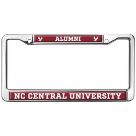 North Carolina Central Alumni Logo Full Size Standard License Plate Metal Frame