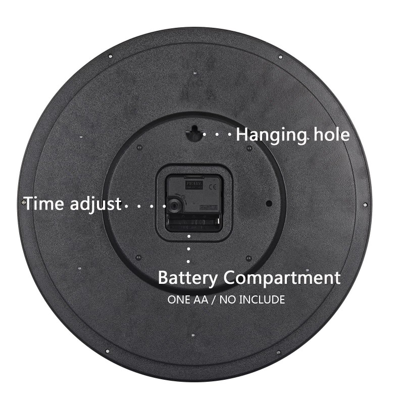 OSTAR Big Large Pool Ball Wall Clock, Battery Operated, Cue