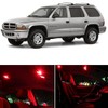 LEDpartsNow Interior LED Lights Replacement for Dodge Durango 1998-2003 RED Accessories Package Kit (6 Pieces)