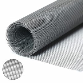 Stainless Steel Wire Mesh 30 cm x 120 cm Mouse Mesh Rabbit Wire Mesh Fine Mesh Fly Screen Stainless Steel Roll Metal Mesh Fine 1 mm Holes for Ventilation, Filter, Safety, Windows