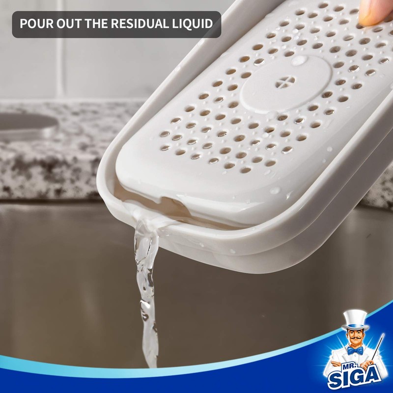 MR.SIGAシンクトップに置くツーインワン「液体洗剤ディスポーザー」と「スポンジホルダー」