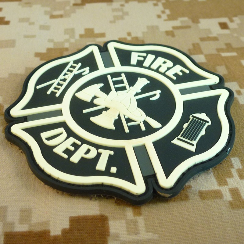 Glow Dark ACU Fire Fighter Dept EMS EMT Rescue Firemen