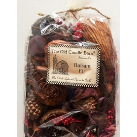 Old Candle Barn Balsam Fir Potpourri Large Bag - Perfect Winter or Christmas Decoration or Bowl Filler - Well Scented