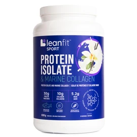 LeanFit LEANFIT SPORT PROTEIN ISOLATE & MARINE COLLAGEN, Natural Vanilla, Grass-Fed Protein Isolate and 100% Hydrolyzed Marine Collagen Powder (Type I, III), 30g Protein and 10g Collagen Per Serving, 24 Servings, 838g Tub