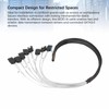 MCIO 8i to 8xSATA3.0 Cable 19.7 Inch Silver Plated OFC