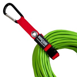 SECURE IT QUICK - Hook & Hang Strap Storage & Organizer - Hang Hoses, Cords, Tools, Drills, Ladders & More. Another Incredible Organizer! (2 PK - W/Hooks, RED)