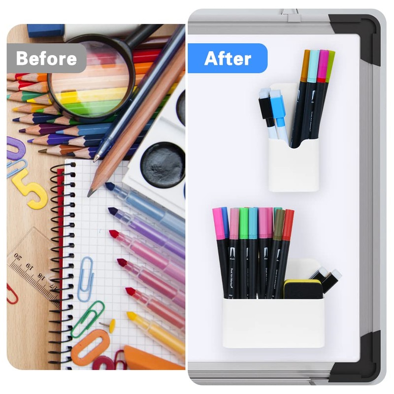 OFFCUP Magnetic Pen Holder, 2 Pieces Marker Holder, Magnetic Pen