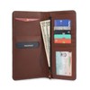 Leatherganic Travel Wallet, Long Bifold Wallet, Airline Ticket Wallet, Leather