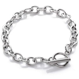 JYTDBCS Gold Chunky Chain Bracelet For Men Women Bracelet Gold Men’s Bracelet Gold Bracelet Men’s Bracelet Costume Jewelry Gift, Stainless Steel, no gemstone