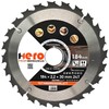 HERO Kreissägeblatt 184 x 30/20 mm 24 Zähne Hartmetall Sägeblatt