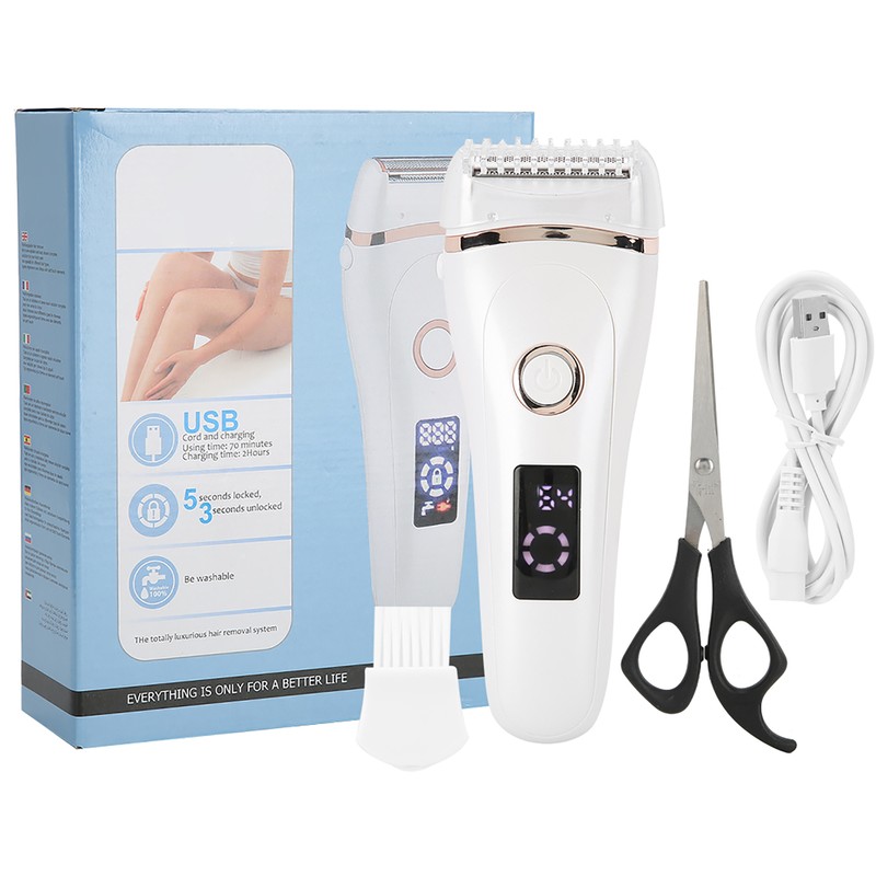 Women Electric Shaver USB Charging Waterproof Low Noise Hair Removal