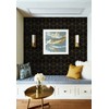 Safiyya 393"x17.7" Peel and Stick Wallpaper Gold and Black Contact