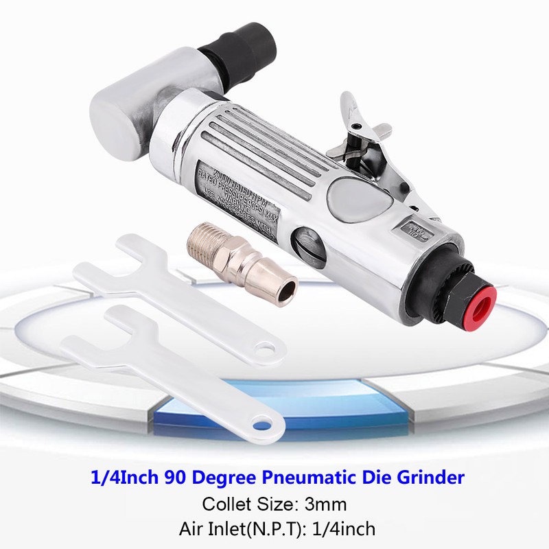 1/4Inch Pneumatic Air Die Grinder Grinding Kit 90 Degree Polishing