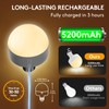 DAZZLUX LED Rechargeable Light Bulbs with Remote 2 Pack, E26