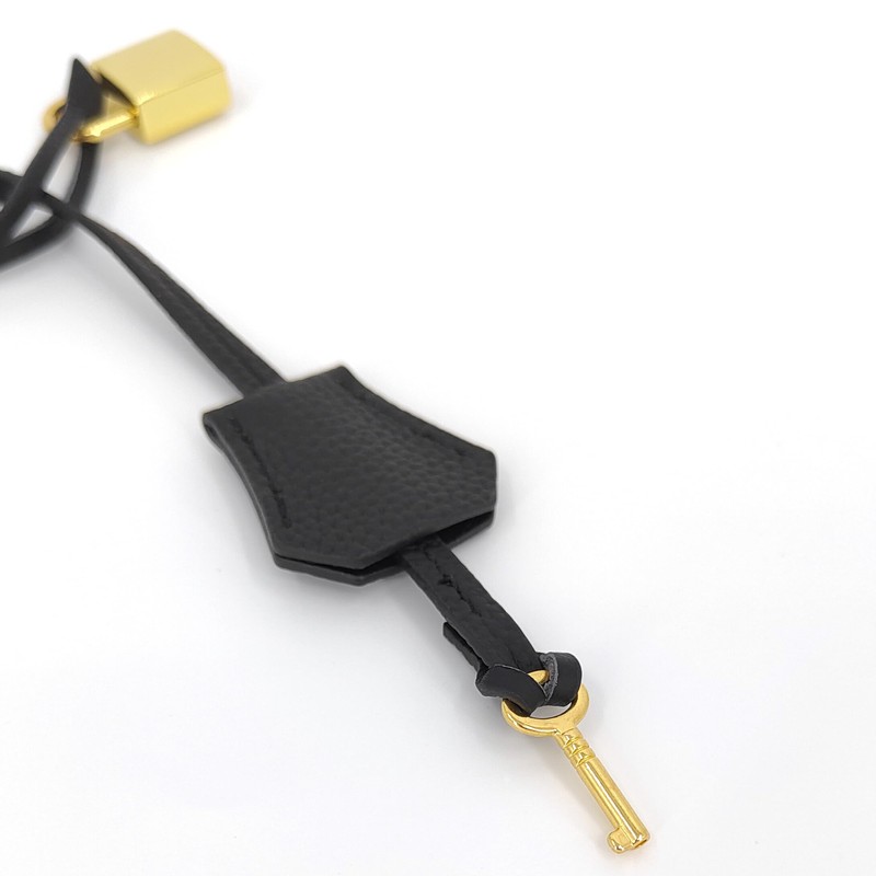 Genuine Leather Key Clochette Bag Charm, Bell Key Holder, Purse