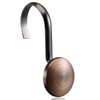 Bronze Shower Curtain Hooks, Rustproof Shower Hooks for Shower Curtain