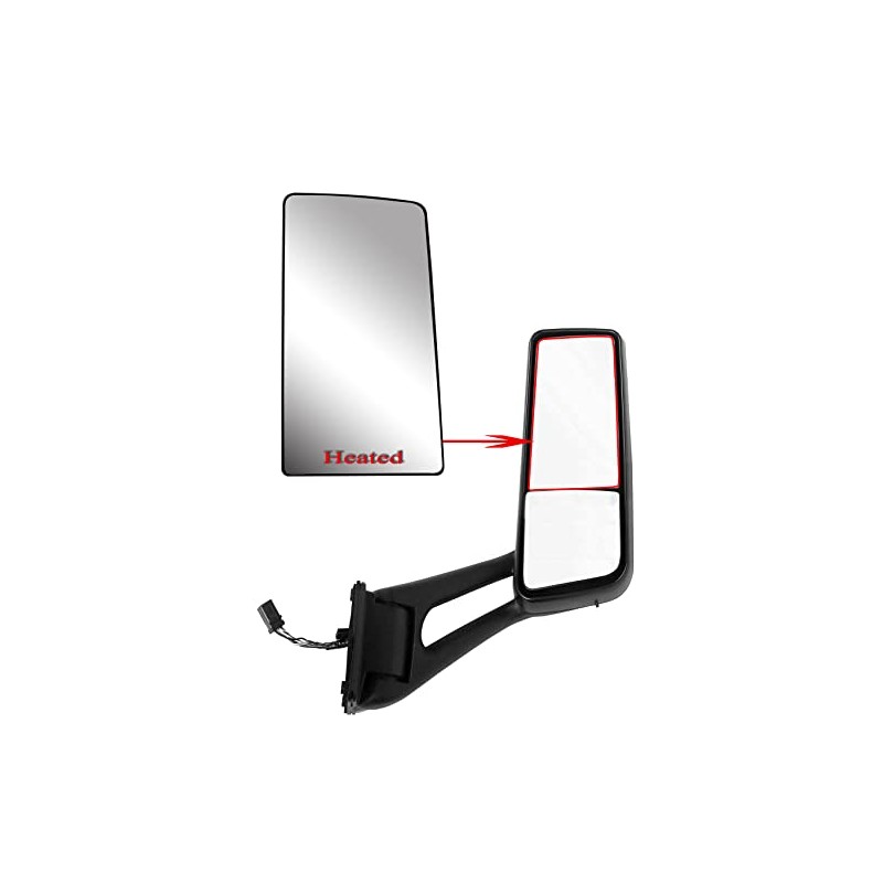 Replacement Door Side Passenger Right Side Upper Main Mirror Glass