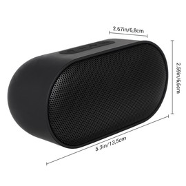LEUTED Bluetooth Speaker, Portable Wireless Bluetooth 5.2 Speaker, Waterproof, Portable Speaker, Hands-Free Function for Phone, Black