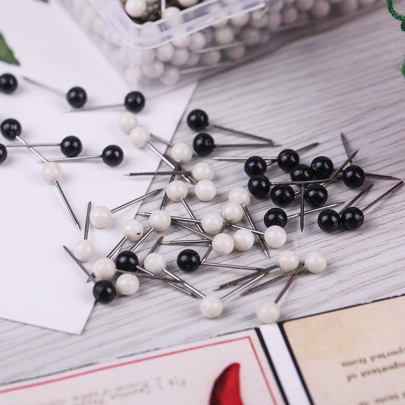 1000 Pieces Pins Set, 2 Colours Push Pins, Head Pins