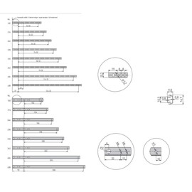 KOTARBAU® Ball Guides 280 mm/17 mm Partial Extension Drawer Runners Roller Extension Telescopic Runners Drawer Slides Pack of 2