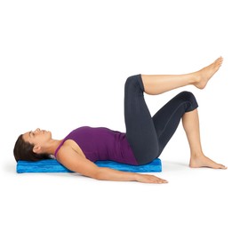 OPTP PRO-Roller Soft Density Foam Roller – Low Density Soft Foam Roller for Physical Therapy, Pilates, Yoga Foam Roll Exercises, and Muscle Recovery - Blue 36" x 6" x 3" Half-Round