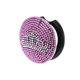 TUCKBOLD Crown Pattern Bling Car Start Stop Engine Button Cover Pink Rhinestone Anti Scratch Universal Decorative Ring Ignition Protective Cover Automotive Parts