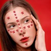 264Pcs Star Face Gems Eye Gems, Self-Adhesive Face Jewels Rhinestones