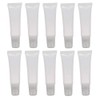 10Pcs Empty Clear Plastic Tubes - Mini Empty Refillable Soft