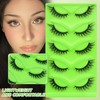 5 pairs Wispy Cat Eye Lashes Wispy False Eyelashes Natural