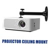 TEHAUX Ceiling Projector Mount with Rotatable Head Adjustable Projector Mounting