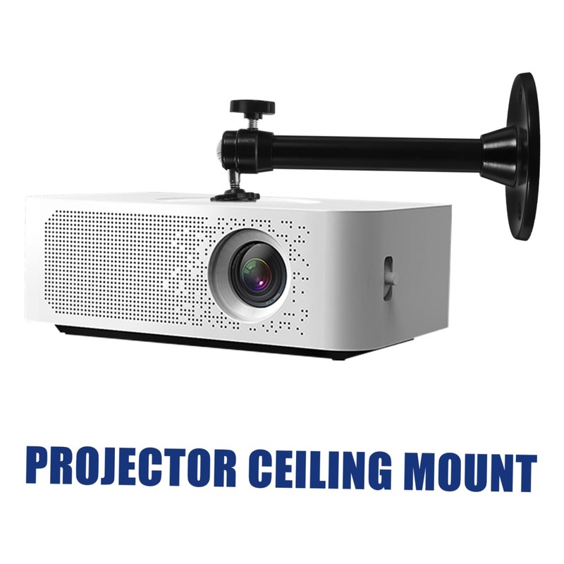 TEHAUX Ceiling Projector Mount with Rotatable Head Adjustable Projector Mounting