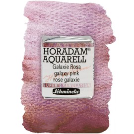 Schmincke Horadam Aquarell, Super Granulation, 14 971 044 Galaxy Pink, 1/2 Pan, Very Strong Granulating Colours, Finest, Super Granulating Watercolour Paints