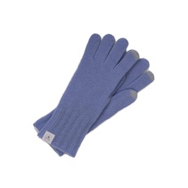 CASH-MERE.CH Elegant 100% cashmere gloves, touchscreen suitable for men and women (S/M and L/XL), lightblue
