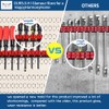 3-H Screwdriver Organizer, 4 pcs Pegboard Screwdriver Holder,Newly Opened Mold