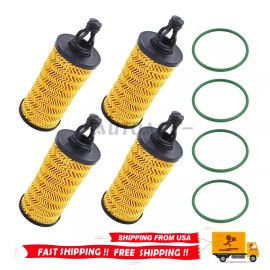 Unbranded 4Pc oil Filter 000311401 for Maserati Ghibli Quattroporte Levante 3.0L