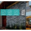 AIROPE Stainless Steel Ventilation Grille, Weather Protection Grille, 100 mm,