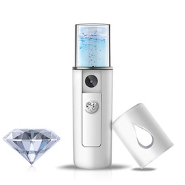 YDI Nano Pulvérisateur Facial, Mini Vaporisateur Portable Pour Beauté Visage Nettoyant Pores Eau SPA Hydratant – Blanc