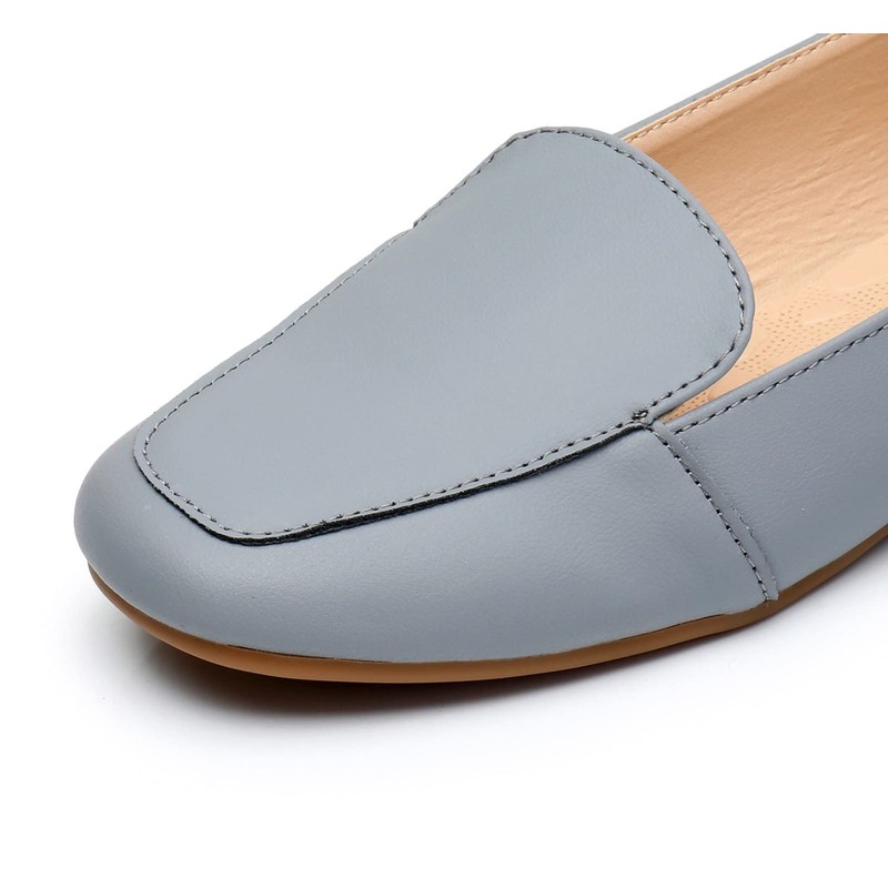 VenusCelia Zapatos planos encantadores para mujer, Gris azul, 9 US