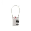 TSA 4-Digit Steel Wire Combination Lock for Luggage & School Gym Black