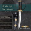 Wablade Japanese Samurai Katana Sword Shape Scissors 7.3 inch (Date