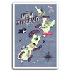 2 x 10cm New Zealand Auckland Map Vinyl Stickers -