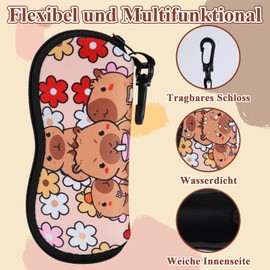 Yoljun Glasses Case Hard Case, Beautiful Capybara Sunglasses Case, Large Glasses Case, Eye Glasses Case, Sunglasses for Men and Women, Outdoor Sports Glasses, Cycling Glasses