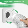 YZMLOL Dryer Vent Wall Plate,Dryer Vent Connector Kit,Twist Lock Dryer