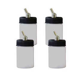 Paasche Airbrush 1oz Double Action Airbrush Bottle Assembly, 1 Ounce (Pack of 4)