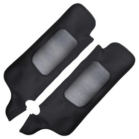 MOTOALL Car Sun Visor Cover for Ford Mustang 1994-2004 Sunvisor Covering Replacement Pair Black