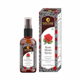 Passion Indulge Rose Water Spray for Face, Pure & Natural Toner for Glowing Skin | Hydrates, Soothes & refreshes, 100% Natural, Chemical Free - 100 ml + 100 ml
